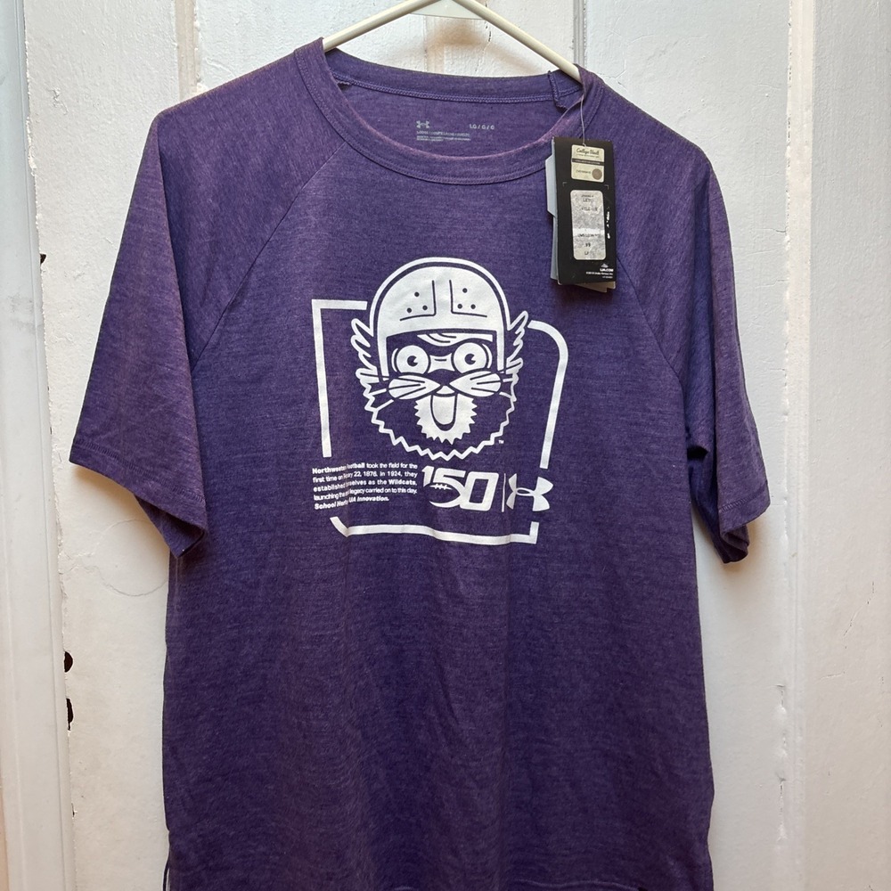 Northwestern University 150Th Anniversary T-Shirt With Vintage Mascot Large